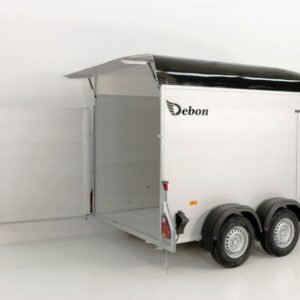 Debon Kofferanhänger Cargo H:200cm 2,0t | Alu|Polybug|Tür|schwarz