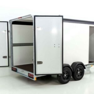 Henra Kofferanhänger Boxvan black 183x365cm H:220 2,7t | Türe