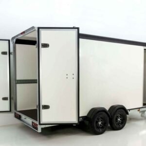 Henra Kofferanhänger Boxvan black 183x465cm H:220 2,7t | Türe